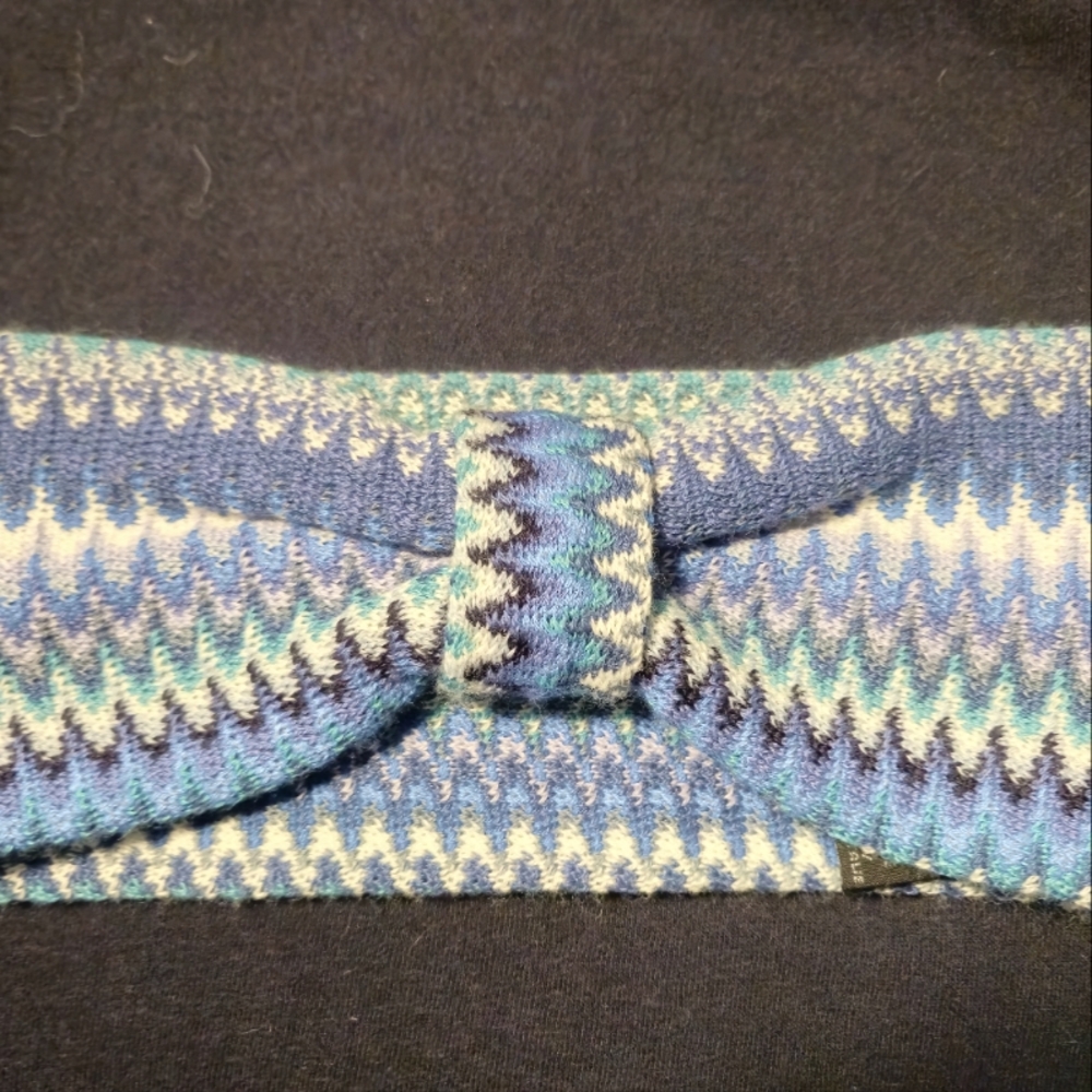 Missoni head band blue green white